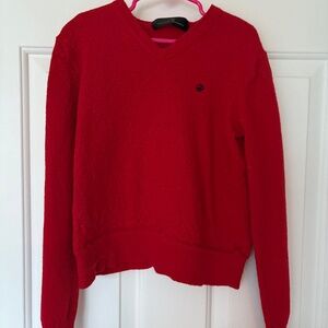 Carolina Herrera red cotton sweater